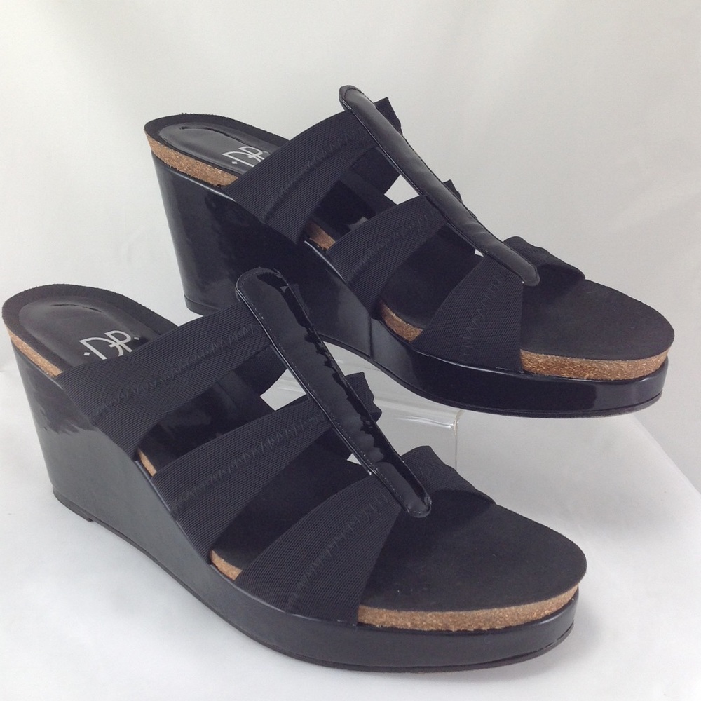 DONALD J PLINER Black Patent Belle Shoes, SZ 11M